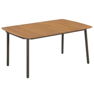 Záhradný stôl 150x90x72 cm masívne akáciové drevo a oceľ
