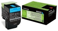 ORYGINAŁ TONER LEXMARK 802XC 80C2XC0 CX 510 CYAN