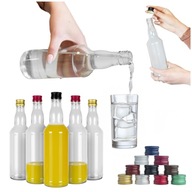 90x Sklenené fľaše MONOPOL 0.5l na vodku monopolná sklenená fľaša 500 ml