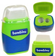 Bambino gumka + temperówka podwójna 2w1 Mini Zoo
