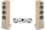 2× Focal Theva N 2 - podlahové stĺpy Light Wood + Amplituner Marantz Stereo 70s 2.1 strieborný