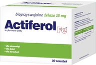 Výživový doplnok Poľský Lek Actiferol Fe 15mg železo 30 vrecúšok