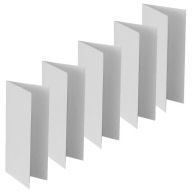 KÁRTYAALAP DL fehér 10x21cm 5db