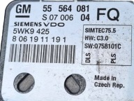 control unit of the engine Opel Astra H facelift 2009 55564081