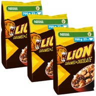 Nestle Lion Płatki śniadaniowe karmel 3x 700g