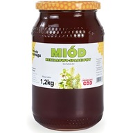 Miód Mieszany Nektarowo Spadziowy Leśny Z spadzi Iglastej z Kwiatów 1,2kg