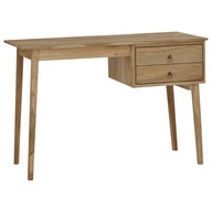 Písací stôl s 2 zásuvkami 110x52x75 cm masívne teakové drevo