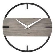 LAVVU Stylowy drewniany zegar LOFT o industrialnym wyglądzie ⌀35cm