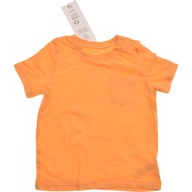 F&F t-shirt chłopięcy Żółty z Kieszonką 86 nowy