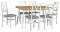 Sada rozkladací stôl OSLO 6 a 6 stoličiek NILO 12 Produkt Poľský farby