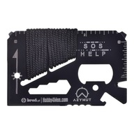 Multitool AZYMUT TOOL CARD karta wielofunkcyjna - 13 narzędzi + etui, 85/53