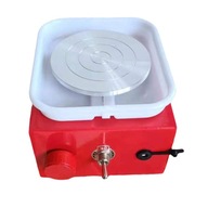 Elektrický hrnčiarsky kruhový tanier na výrobu hliny Červený