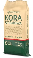 KORA SOSNOWA 80L GRUBA SORTOWANA 40-60 mm OGRODOWA WYSOKA JAKOŚĆ