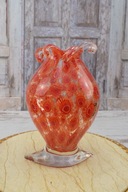 Váza Farebný Murano Style - Hrubé Talianske Rozstrapkané Sklo - Darček