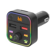 Transmiter FM Bluetooth 5.3 2xUSB SD ładowarka QC