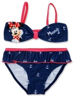 Dwuczęściowy strój kąpielowy Minnie Mouse dla dziewczynki - niebieski EU 116