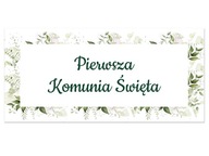 Duży plakat komunijny 70x33cm I Komunia Święta