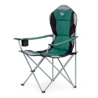 Krzesełko składane z OPARCIEM krzesło ogrodowe NA PLAŻĘ turystyczne 130kg
