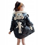 Parka bunda s kapucňou Dievčatá Teplé Zimné