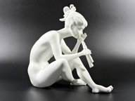Figurka akt naga kobieta fletnia design Kaiser autor Bochmann