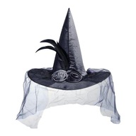 Halloween Hat Čarodejnica Dámske klobúky na Halloween Black