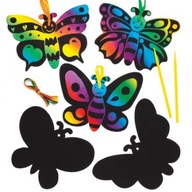 Motýlikovia farbení škrabaním (AW403) Baker Ross