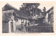 PODSZUMLAŃCE- ok.1915 zagroda chałupa chata chłopi żołnierze- Kresy