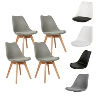 4x Moderná škandinávska stolička