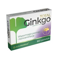 Alg Pharma Total Ginkgo 60 tabliet Ginkgo biloba Japonská Pamäť a Koncentrácia