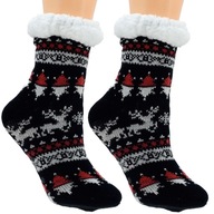 Zimné Ponožky Detské s medvedíkom Protišmykové 31-35