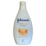 Johnson's Soft Nourish Tekutina na umývanie tela s mandľovým olejom a jazmínom