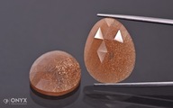 Slnečný kameň fazetovaná slza PARA 23,5x18 mm