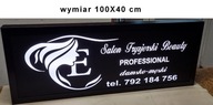 100x40 kaseton Baner Salon Fryzjerski podświetlany LED tablica reklamowa