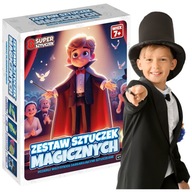 Mały MAGIK zestaw sztuczek MAGICZNYCH 8 rekwizytów dla DZIECI nauka iluzji