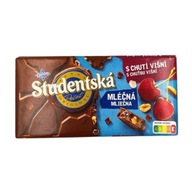 Czekolada Studentska Mleczna Wiśniowa 170g Oryginalna Czeska