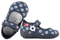 RENBUT 13-139 TEXTIL BALERINA CIPŐ, OTTHONI KISLÁNY KÖNNYŰ CIPŐ, 21-ES MÉRET