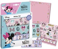Totum Detské samolepky Disney Minnie Mouse kreatívna sada 3 listy +