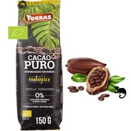 KAKAO EKOLOGICZNE BIO CACAO PURO bezglutenowe W PROSZKU 150g 0,15KG Torras