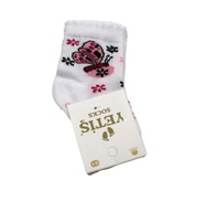 Ponožky detské pre dievčatko veľkosť 0-1m