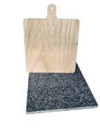 Pizzakő Természetes gránit szürke, spatula