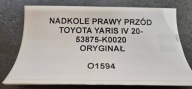 mudguard right front TOYOTA YARIS IV 20- original 53875-K0020