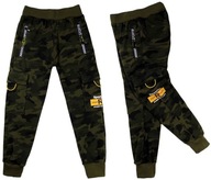 chłopak bojówki MORO spodnie dresowe 863 ARMY 146