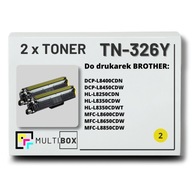NOWY 2x Toner TN-326Y TN326Y do Brother HL-L8350CDWT MFC-L8850CDW DCP-L8400