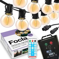 NAPELEMES KERTI FÜZÉR 25LED + 2 ajándék - 10m NAPELEMES LÁMPA + TÁVIRÁNYÍTÓ