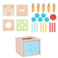 Drevená vzdelávacia kocka Zásuvka 4w1 Montessori Sorter edu Tooky Toy