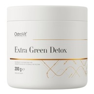 OstroVit Extra Green Detox prášok 200 g VLÁKNINA SPIRULINA