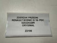 front bumper RENAULT SCENIC IV 16- PDC original 620224328R