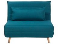 Sofa kanapa rozkładana 1 osobowa niebieska