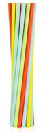 Slamky BIO Papierové trubičky na pitie farebný mix