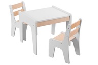 Stolik dziecięcy i dwa krzesełka funkcja biurka